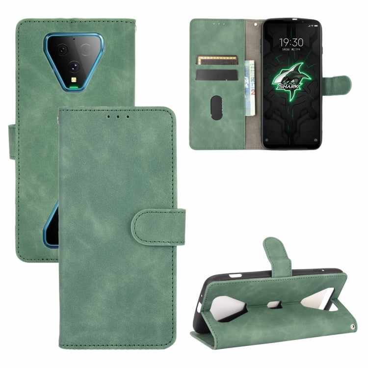 For Xiaomi Black Shark 3 Solid Color Skin Feel Magnetic Buckle Horizontal Flip Calf Texture PU Leather Case with Holder & Card Slots & Wallet