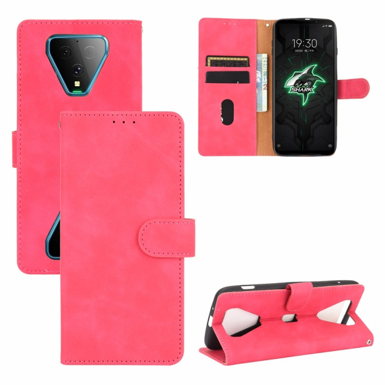 For Xiaomi Black Shark 3 Solid Color Skin Feel Magnetic Buckle Horizontal Flip Calf Texture PU Leather Case with Holder & Card Slots & Wallet