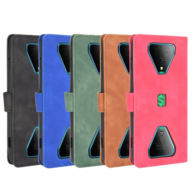For Xiaomi Black Shark 3 Solid Color Skin Feel Magnetic Buckle Horizontal Flip Calf Texture PU Leather Case with Holder & Card Slots & Wallet