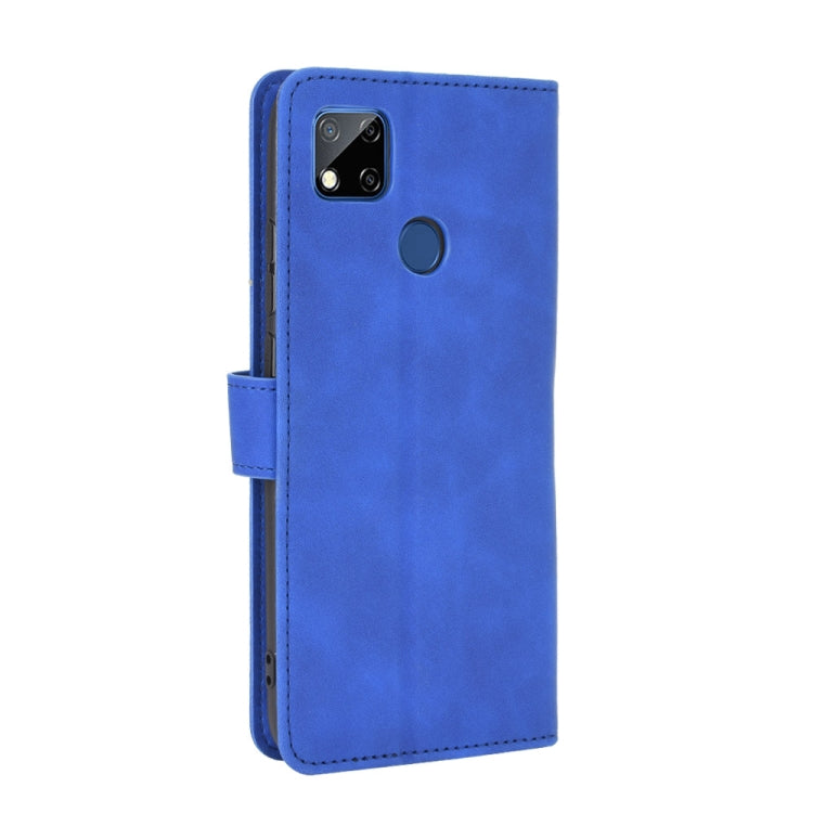 For Xiaomi Redmi 9C Solid Color Skin Feel Magnetic Buckle Horizontal Flip Calf Texture PU Leather Case with Holder & Card Slots & Wallet