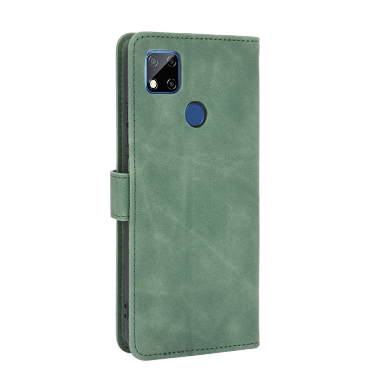 For Xiaomi Redmi 9C Solid Color Skin Feel Magnetic Buckle Horizontal Flip Calf Texture PU Leather Case with Holder & Card Slots & Wallet