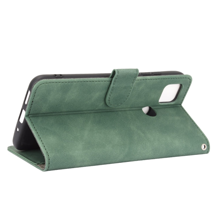 For Xiaomi Redmi 9C Solid Color Skin Feel Magnetic Buckle Horizontal Flip Calf Texture PU Leather Case with Holder & Card Slots & Wallet