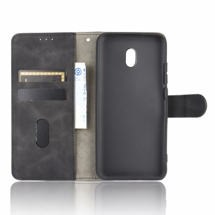 For Xiaomi Redmi 8A Solid Color Skin Feel Magnetic Buckle Horizontal Flip Calf Texture PU Leather Case with Holder & Card Slots & Wallet