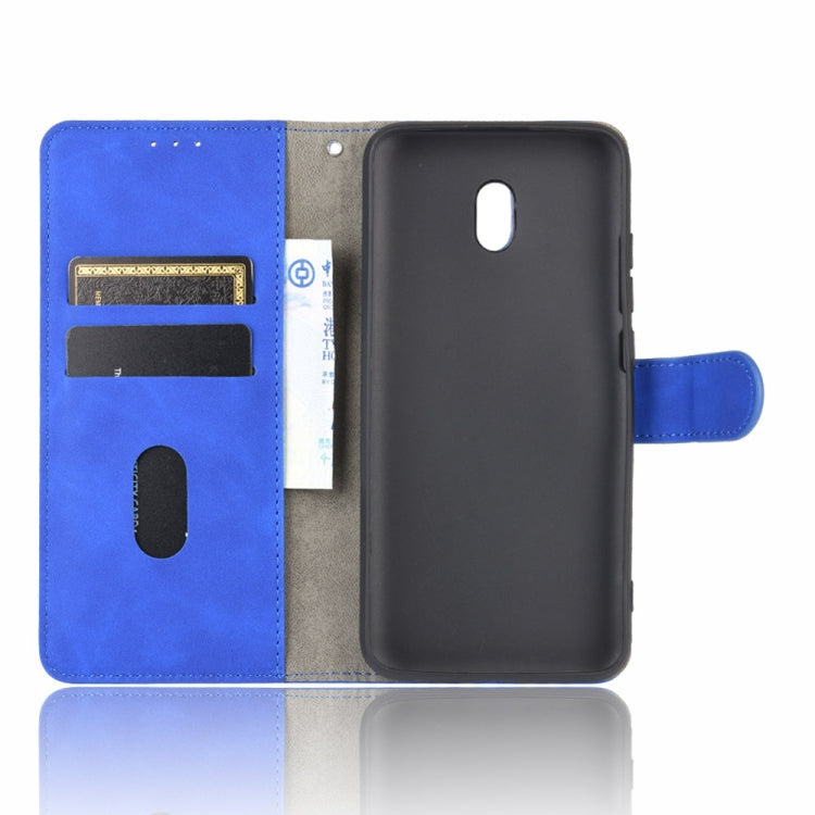 For Xiaomi Redmi 8A Solid Color Skin Feel Magnetic Buckle Horizontal Flip Calf Texture PU Leather Case with Holder & Card Slots & Wallet