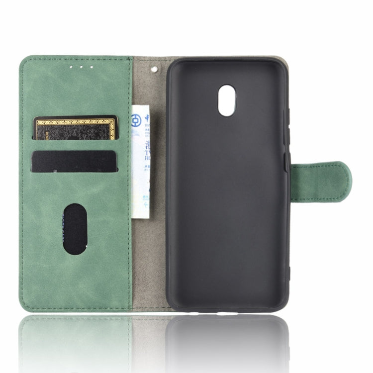 For Xiaomi Redmi 8A Solid Color Skin Feel Magnetic Buckle Horizontal Flip Calf Texture PU Leather Case with Holder & Card Slots & Wallet