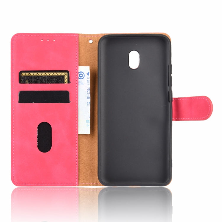 For Xiaomi Redmi 8A Solid Color Skin Feel Magnetic Buckle Horizontal Flip Calf Texture PU Leather Case with Holder & Card Slots & Wallet