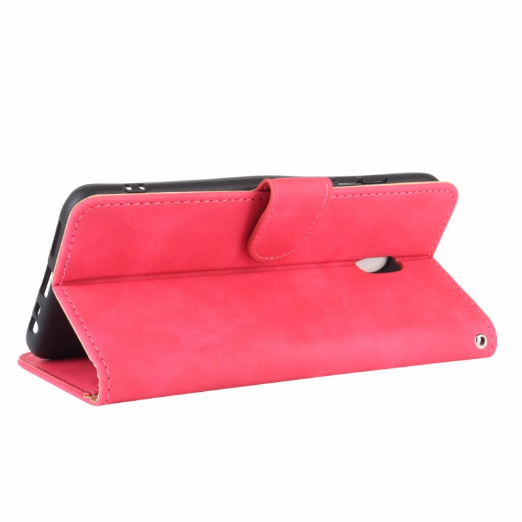 For Xiaomi Redmi 8A Solid Color Skin Feel Magnetic Buckle Horizontal Flip Calf Texture PU Leather Case with Holder & Card Slots & Wallet