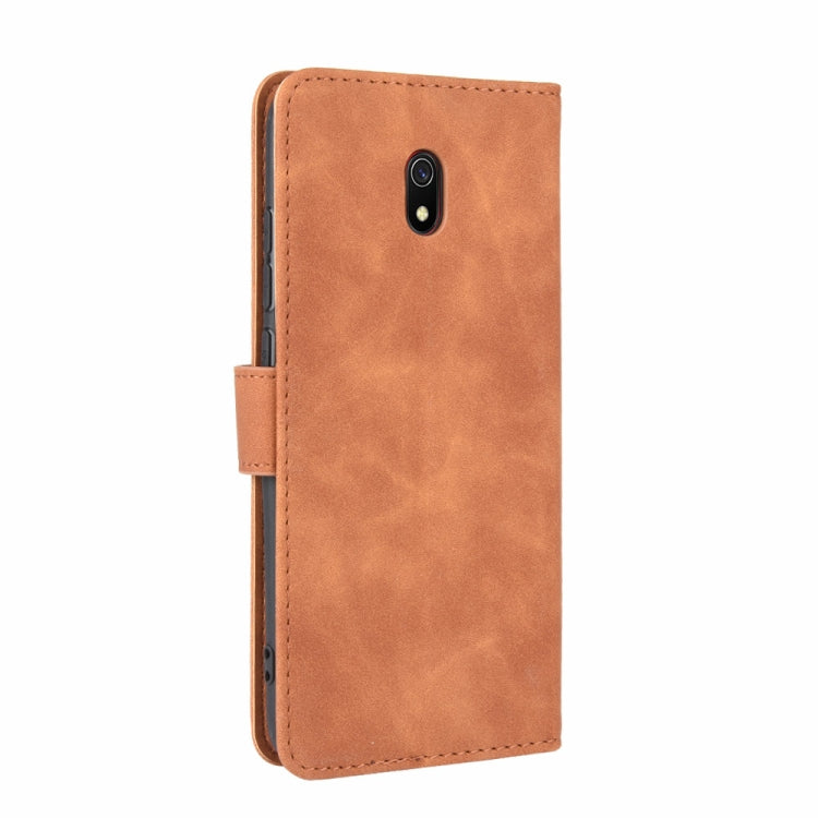 For Xiaomi Redmi 8A Solid Color Skin Feel Magnetic Buckle Horizontal Flip Calf Texture PU Leather Case with Holder & Card Slots & Wallet