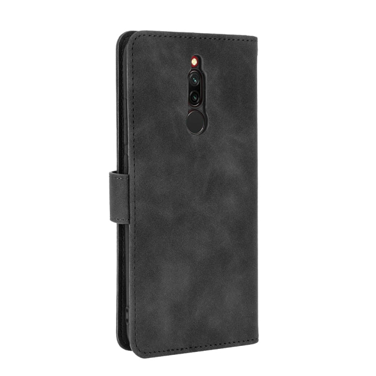 For Xiaomi Redmi 8 Solid Color Skin Feel Magnetic Buckle Horizontal Flip Calf Texture PU Leather Case with Holder & Card Slots & Wallet