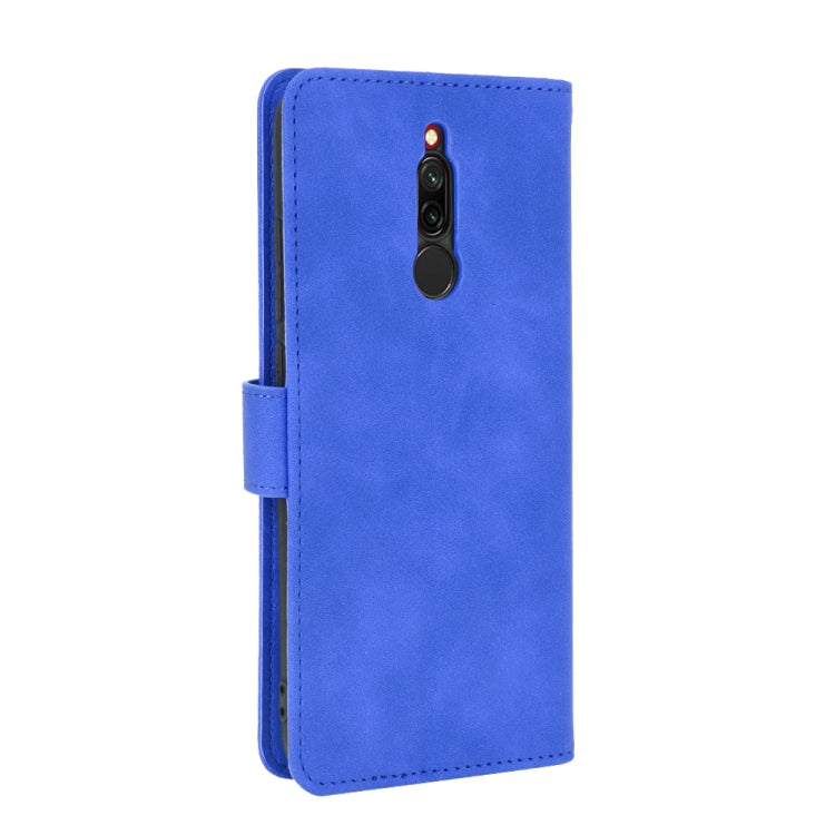 For Xiaomi Redmi 8 Solid Color Skin Feel Magnetic Buckle Horizontal Flip Calf Texture PU Leather Case with Holder & Card Slots & Wallet