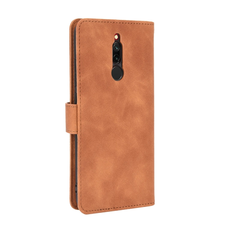 For Xiaomi Redmi 8 Solid Color Skin Feel Magnetic Buckle Horizontal Flip Calf Texture PU Leather Case with Holder & Card Slots & Wallet