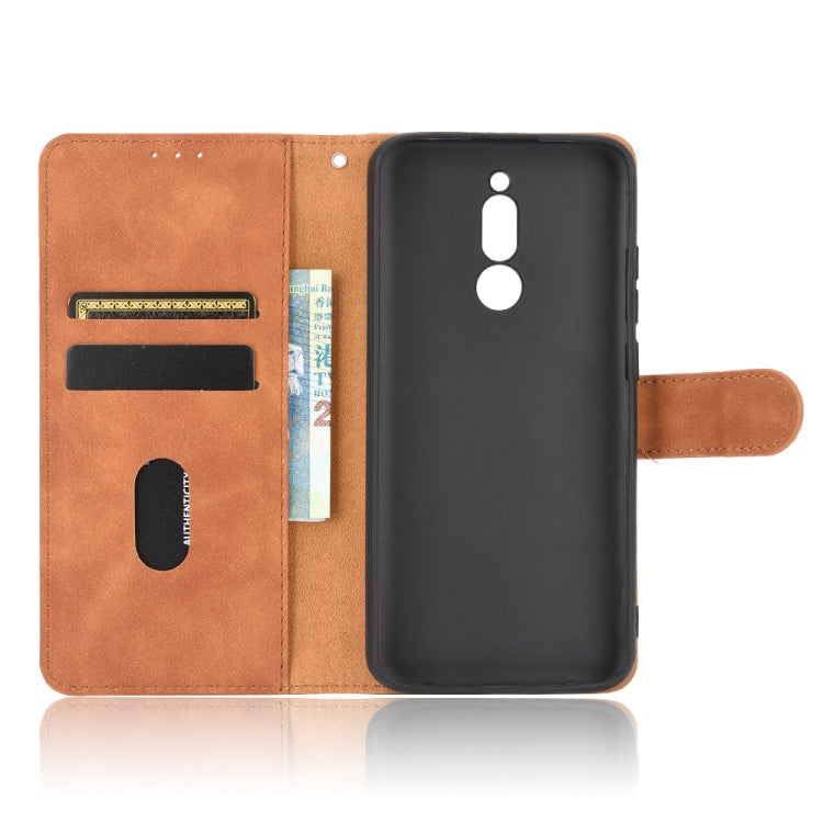 For Xiaomi Redmi 8 Solid Color Skin Feel Magnetic Buckle Horizontal Flip Calf Texture PU Leather Case with Holder & Card Slots & Wallet
