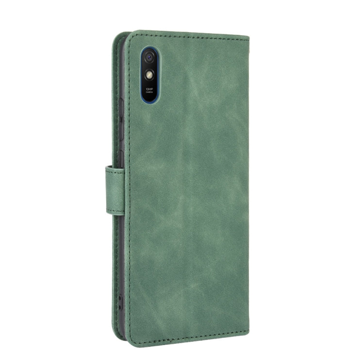 For Xiaomi Redmi 9A Solid Color Skin Feel Magnetic Buckle Horizontal Flip Calf Texture PU Leather Case with Holder & Card Slots & Wallet