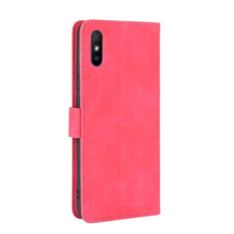For Xiaomi Redmi 9A Solid Color Skin Feel Magnetic Buckle Horizontal Flip Calf Texture PU Leather Case with Holder & Card Slots & Wallet