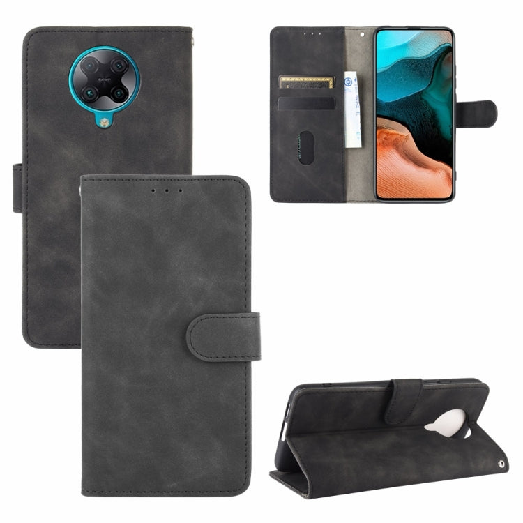 For Xiaomi Redmi K30 Pro Solid Color Skin Feel Magnetic Buckle Horizontal Flip Calf Texture PU Leather Case with Holder & Card Slots & Wallet