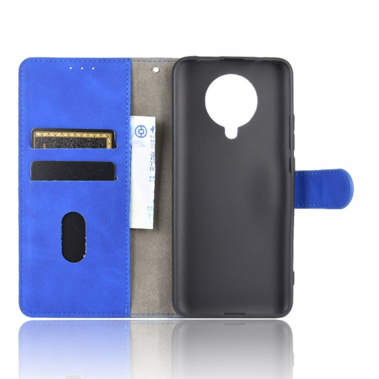 For Xiaomi Redmi K30 Pro Solid Color Skin Feel Magnetic Buckle Horizontal Flip Calf Texture PU Leather Case with Holder & Card Slots & Wallet