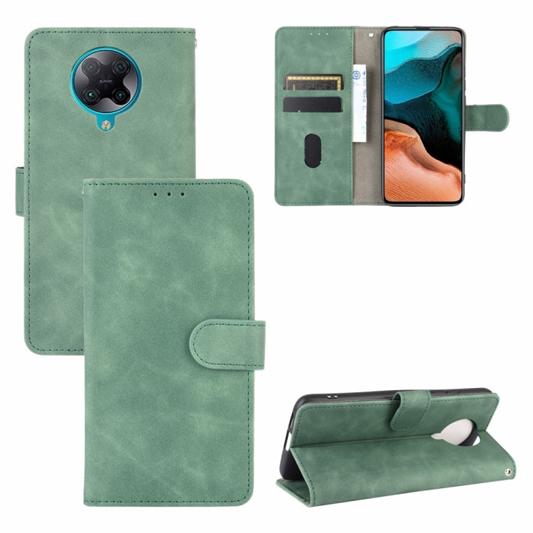 For Xiaomi Redmi K30 Pro Solid Color Skin Feel Magnetic Buckle Horizontal Flip Calf Texture PU Leather Case with Holder & Card Slots & Wallet