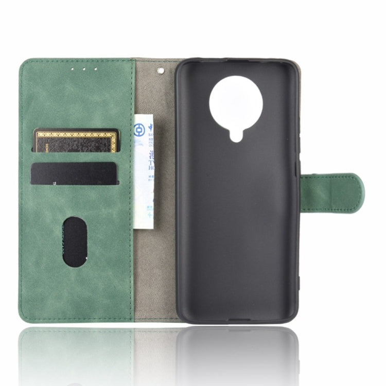 For Xiaomi Redmi K30 Pro Solid Color Skin Feel Magnetic Buckle Horizontal Flip Calf Texture PU Leather Case with Holder & Card Slots & Wallet