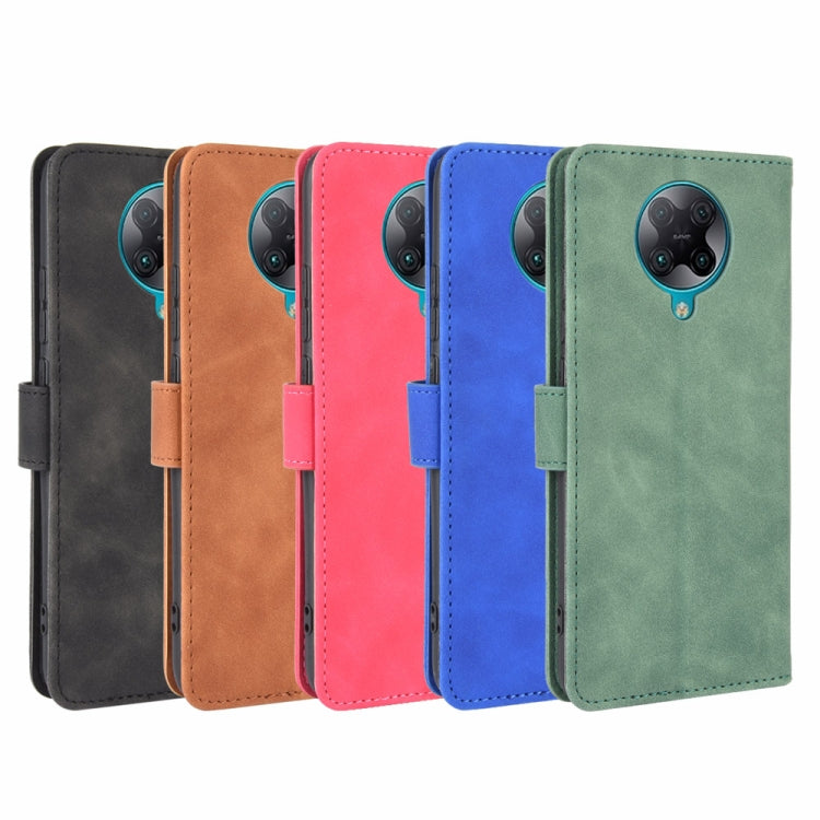 For Xiaomi Redmi K30 Pro Solid Color Skin Feel Magnetic Buckle Horizontal Flip Calf Texture PU Leather Case with Holder & Card Slots & Wallet