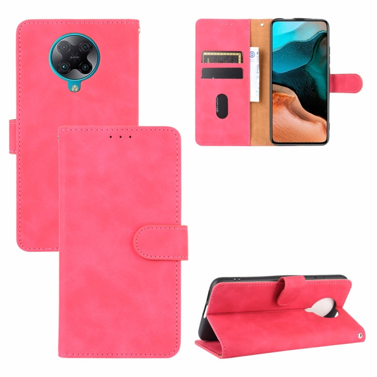 For Xiaomi Redmi K30 Pro Solid Color Skin Feel Magnetic Buckle Horizontal Flip Calf Texture PU Leather Case with Holder & Card Slots & Wallet