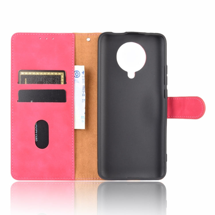 For Xiaomi Redmi K30 Pro Solid Color Skin Feel Magnetic Buckle Horizontal Flip Calf Texture PU Leather Case with Holder & Card Slots & Wallet