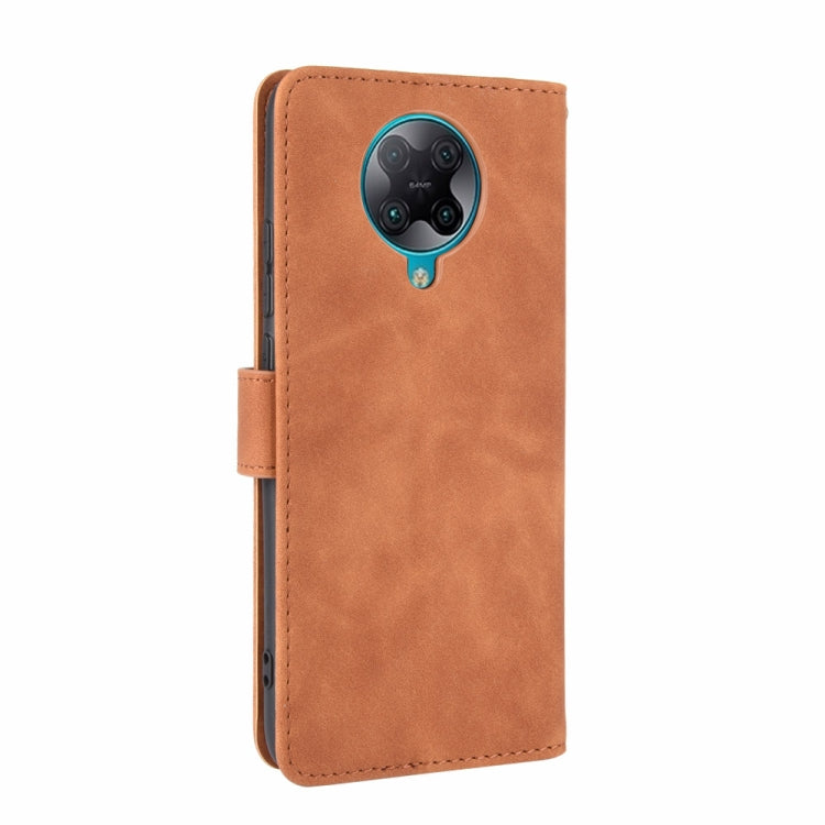 For Xiaomi Redmi K30 Pro Solid Color Skin Feel Magnetic Buckle Horizontal Flip Calf Texture PU Leather Case with Holder & Card Slots & Wallet