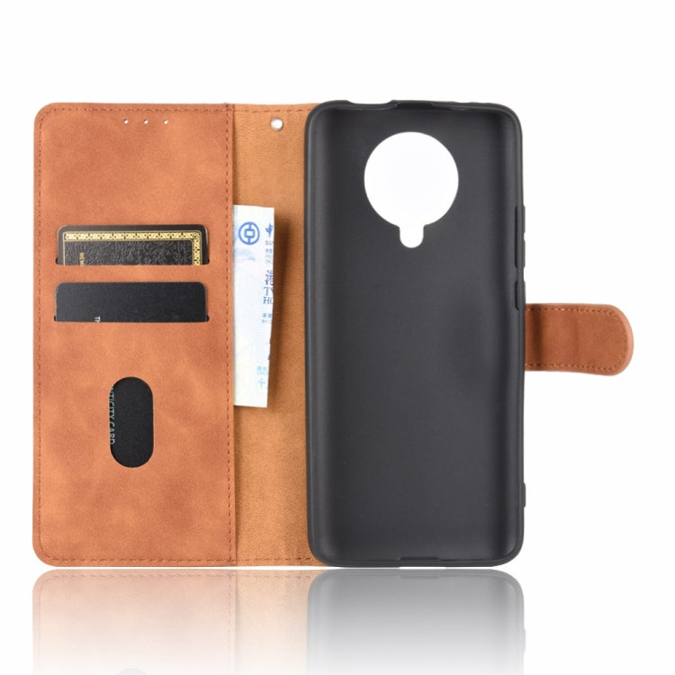 For Xiaomi Redmi K30 Pro Solid Color Skin Feel Magnetic Buckle Horizontal Flip Calf Texture PU Leather Case with Holder & Card Slots & Wallet