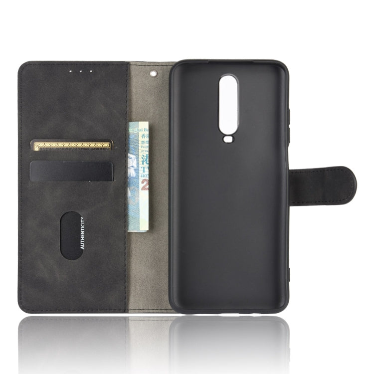 For Xiaomi Redmi K30 Solid Color Skin Feel Magnetic Buckle Horizontal Flip Calf Texture PU Leather Case with Holder & Card Slots & Wallet