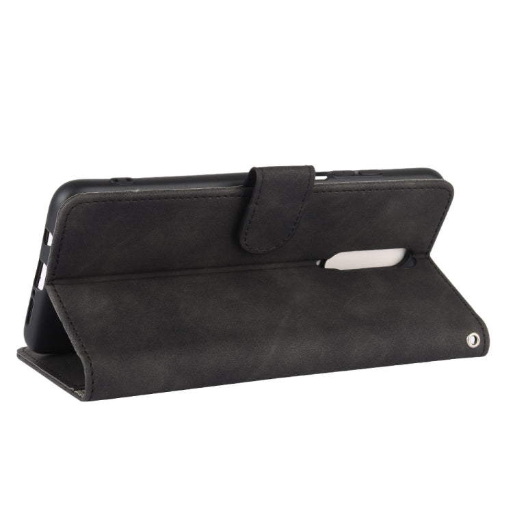 For Xiaomi Redmi K30 Solid Color Skin Feel Magnetic Buckle Horizontal Flip Calf Texture PU Leather Case with Holder & Card Slots & Wallet