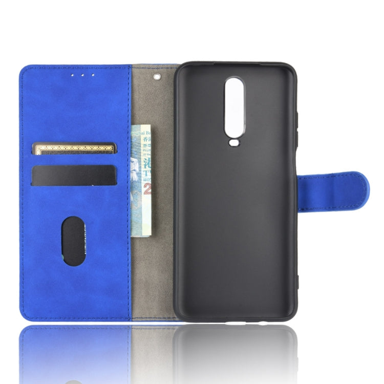 For Xiaomi Redmi K30 Solid Color Skin Feel Magnetic Buckle Horizontal Flip Calf Texture PU Leather Case with Holder & Card Slots & Wallet