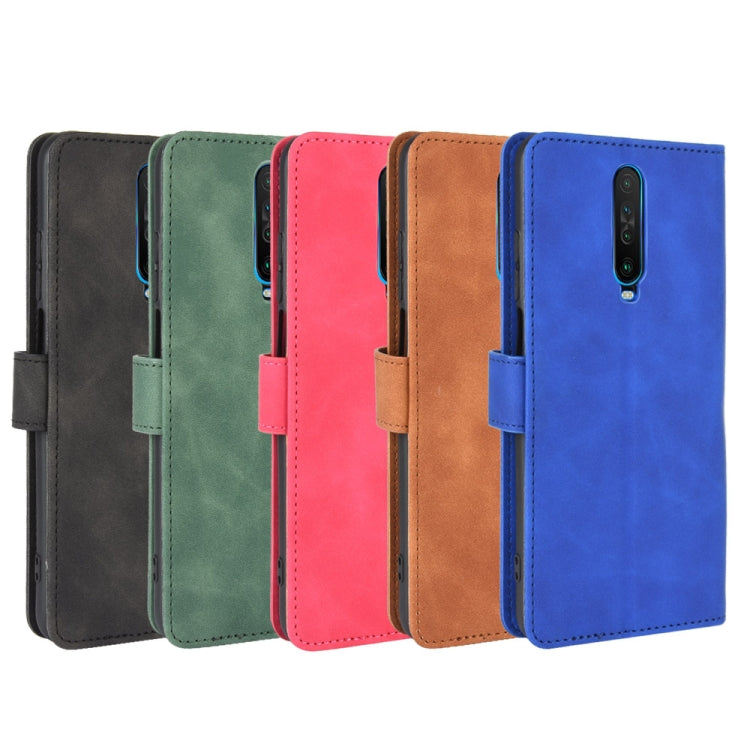 For Xiaomi Redmi K30 Solid Color Skin Feel Magnetic Buckle Horizontal Flip Calf Texture PU Leather Case with Holder & Card Slots & Wallet