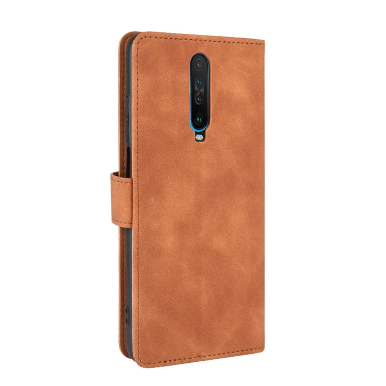 For Xiaomi Redmi K30 Solid Color Skin Feel Magnetic Buckle Horizontal Flip Calf Texture PU Leather Case with Holder & Card Slots & Wallet