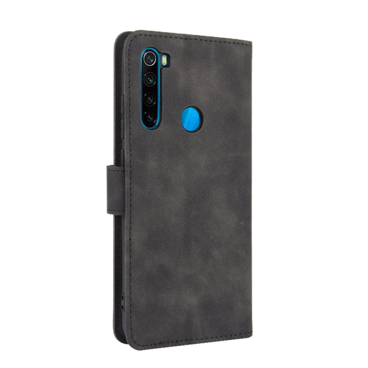 For Xiaomi Redmi Note 8 Solid Color Skin Feel Magnetic Buckle Horizontal Flip Calf Texture PU Leather Case with Holder & Card Slots & Wallet