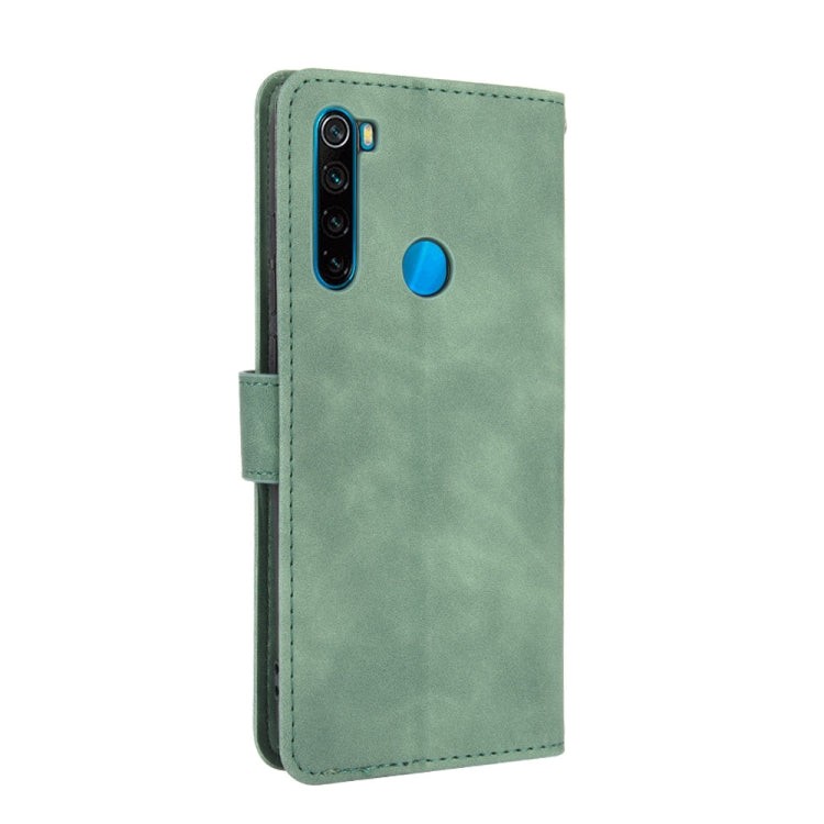 For Xiaomi Redmi Note 8 Solid Color Skin Feel Magnetic Buckle Horizontal Flip Calf Texture PU Leather Case with Holder & Card Slots & Wallet
