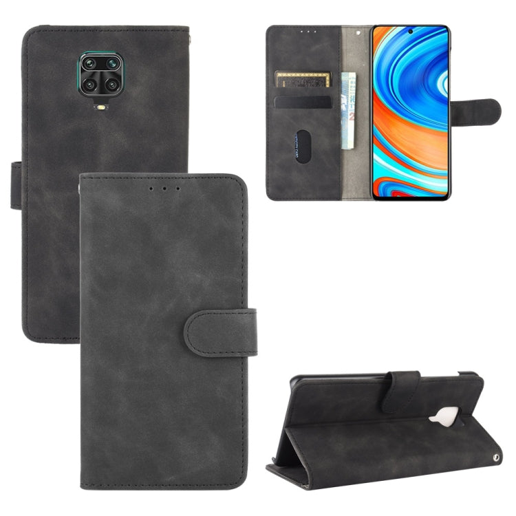 For Xiaomi Redmi Note 9S Solid Color Skin Feel Magnetic Buckle Horizontal Flip Calf Texture PU Leather Case with Holder & Card Slots & Wallet