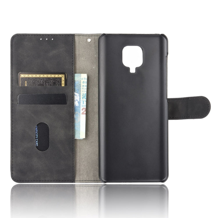 For Xiaomi Redmi Note 9S Solid Color Skin Feel Magnetic Buckle Horizontal Flip Calf Texture PU Leather Case with Holder & Card Slots & Wallet