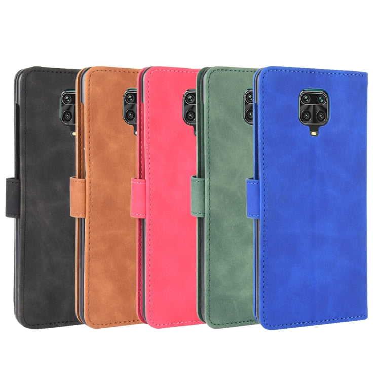 For Xiaomi Redmi Note 9S Solid Color Skin Feel Magnetic Buckle Horizontal Flip Calf Texture PU Leather Case with Holder & Card Slots & Wallet