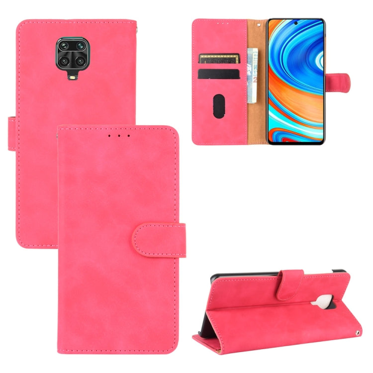 For Xiaomi Redmi Note 9S Solid Color Skin Feel Magnetic Buckle Horizontal Flip Calf Texture PU Leather Case with Holder & Card Slots & Wallet