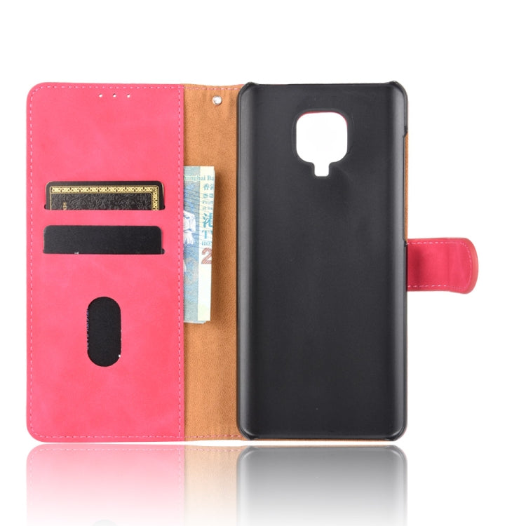 For Xiaomi Redmi Note 9S Solid Color Skin Feel Magnetic Buckle Horizontal Flip Calf Texture PU Leather Case with Holder & Card Slots & Wallet