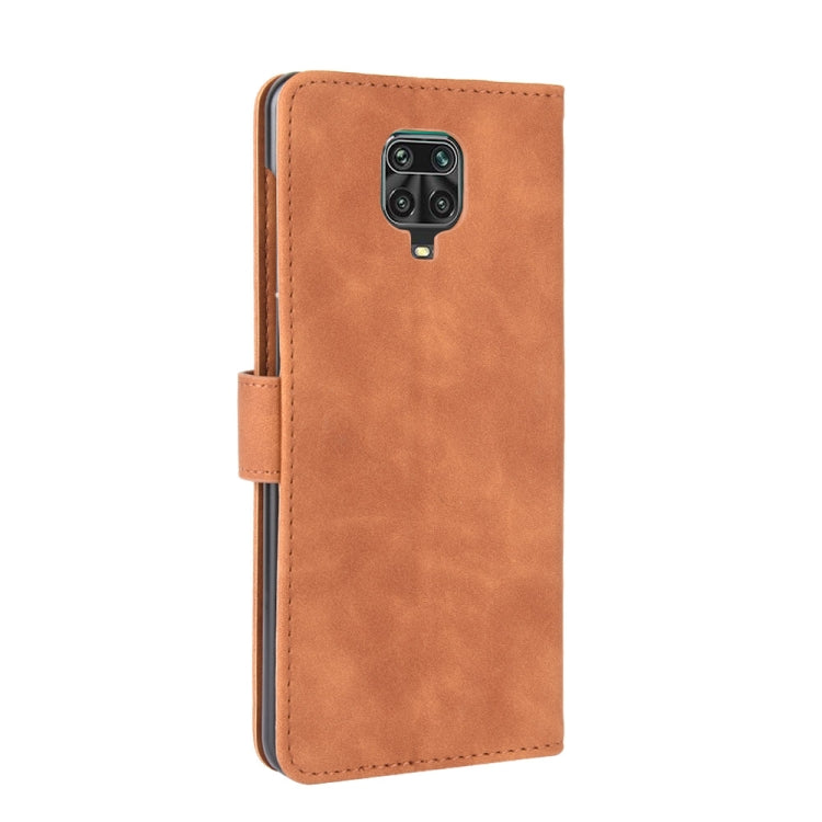 For Xiaomi Redmi Note 9S Solid Color Skin Feel Magnetic Buckle Horizontal Flip Calf Texture PU Leather Case with Holder & Card Slots & Wallet
