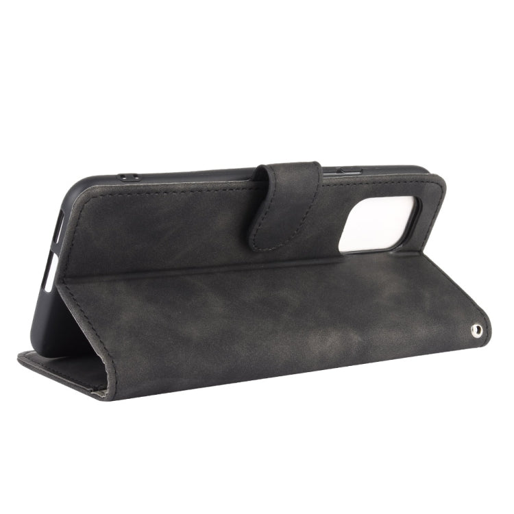 For Xiaomi Mi 10 Lite Solid Color Skin Feel Magnetic Buckle Horizontal Flip Calf Texture PU Leather Case with Holder & Card Slots & Wallet