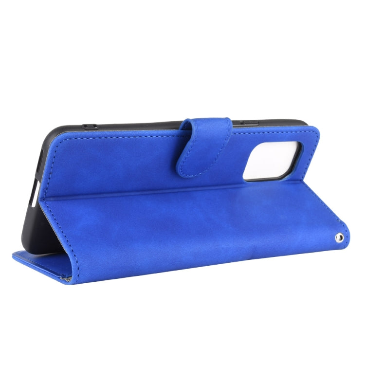 For Xiaomi Mi 10 Lite Solid Color Skin Feel Magnetic Buckle Horizontal Flip Calf Texture PU Leather Case with Holder & Card Slots & Wallet