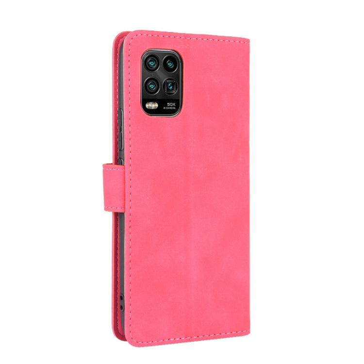 For Xiaomi Mi 10 Lite Solid Color Skin Feel Magnetic Buckle Horizontal Flip Calf Texture PU Leather Case with Holder & Card Slots & Wallet