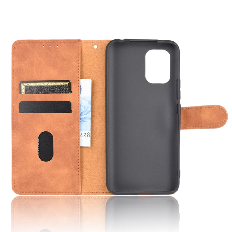 For Xiaomi Mi 10 Lite Solid Color Skin Feel Magnetic Buckle Horizontal Flip Calf Texture PU Leather Case with Holder & Card Slots & Wallet