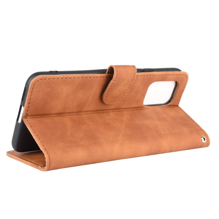 For Xiaomi Mi 10 Lite Solid Color Skin Feel Magnetic Buckle Horizontal Flip Calf Texture PU Leather Case with Holder & Card Slots & Wallet