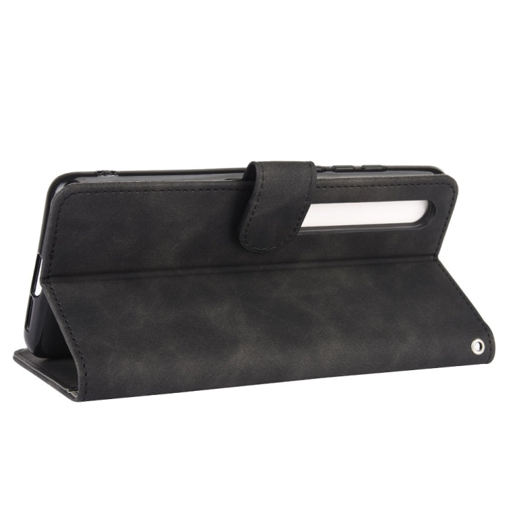 For Xiaomi Mi 10 Pro Solid Color Skin Feel Magnetic Buckle Horizontal Flip Calf Texture PU Leather Case with Holder & Card Slots & Wallet