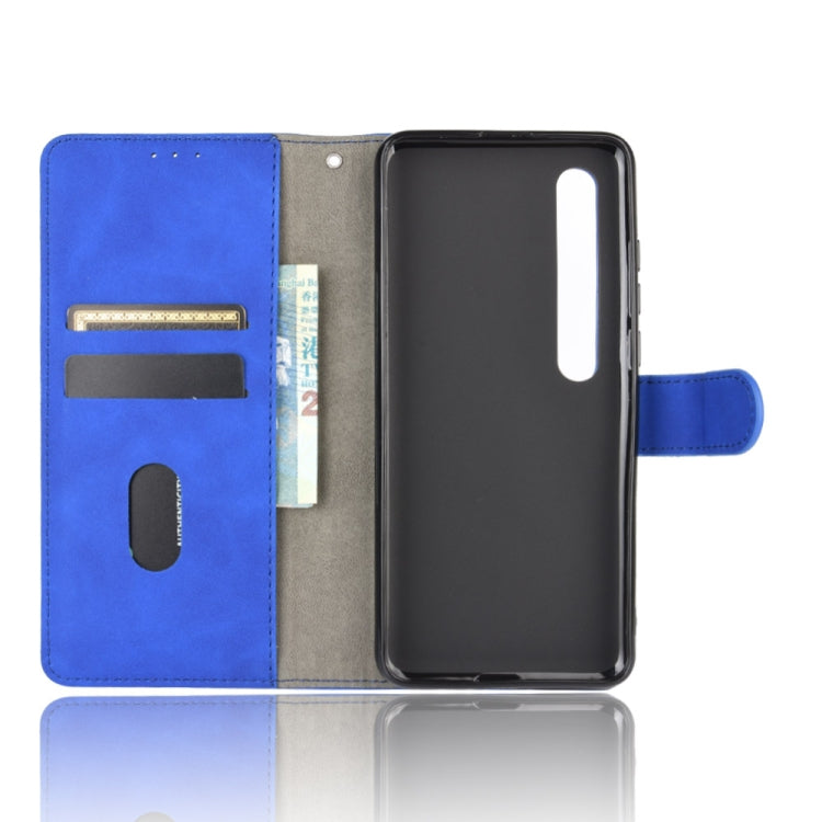 For Xiaomi Mi 10 Pro Solid Color Skin Feel Magnetic Buckle Horizontal Flip Calf Texture PU Leather Case with Holder & Card Slots & Wallet