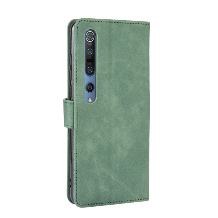 For Xiaomi Mi 10 Pro Solid Color Skin Feel Magnetic Buckle Horizontal Flip Calf Texture PU Leather Case with Holder & Card Slots & Wallet
