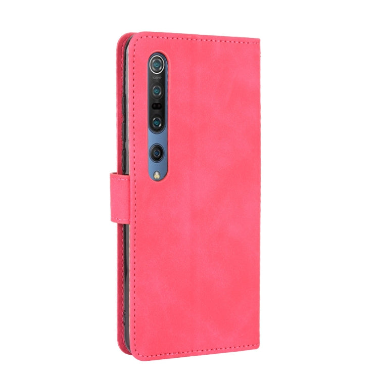 For Xiaomi Mi 10 Pro Solid Color Skin Feel Magnetic Buckle Horizontal Flip Calf Texture PU Leather Case with Holder & Card Slots & Wallet