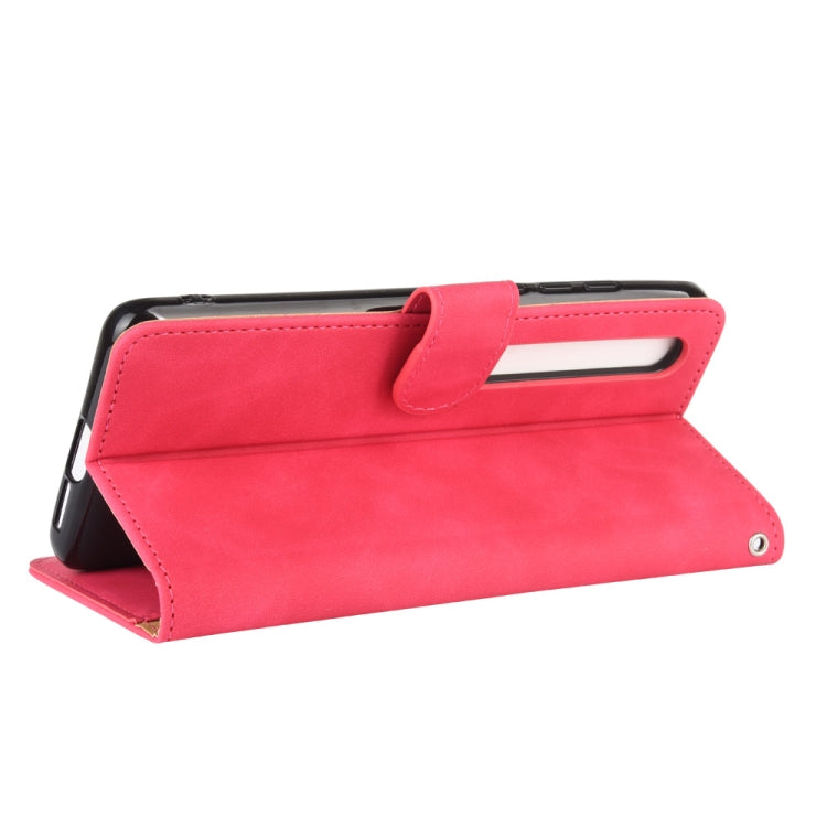 For Xiaomi Mi 10 Pro Solid Color Skin Feel Magnetic Buckle Horizontal Flip Calf Texture PU Leather Case with Holder & Card Slots & Wallet